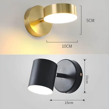 Clairora | Applique Murale LED Cuivre – Design Scandinave Élégant