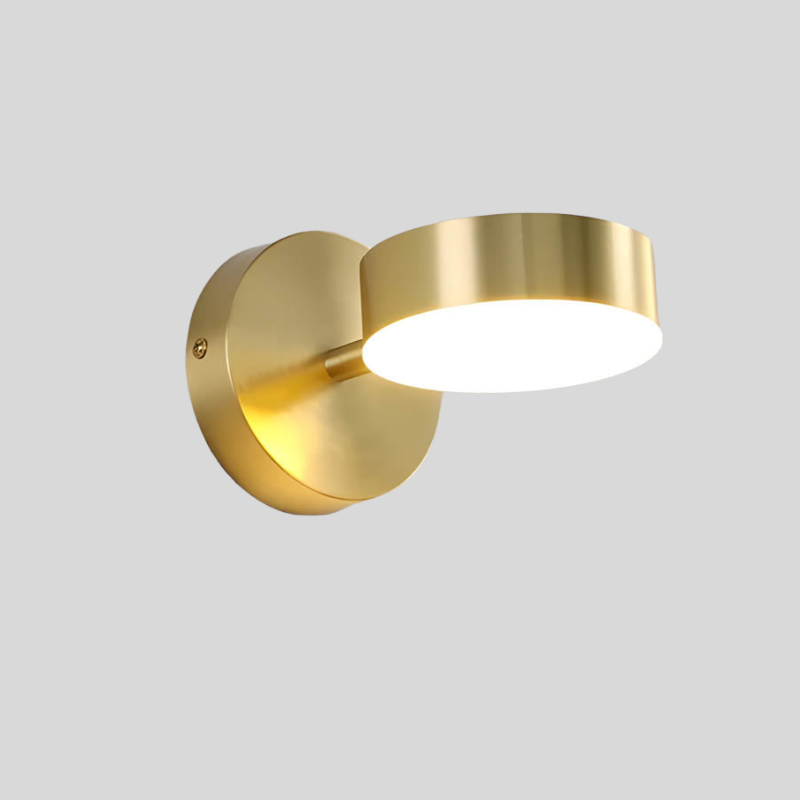 Clairora | Applique Murale LED Cuivre – Design Scandinave Élégant