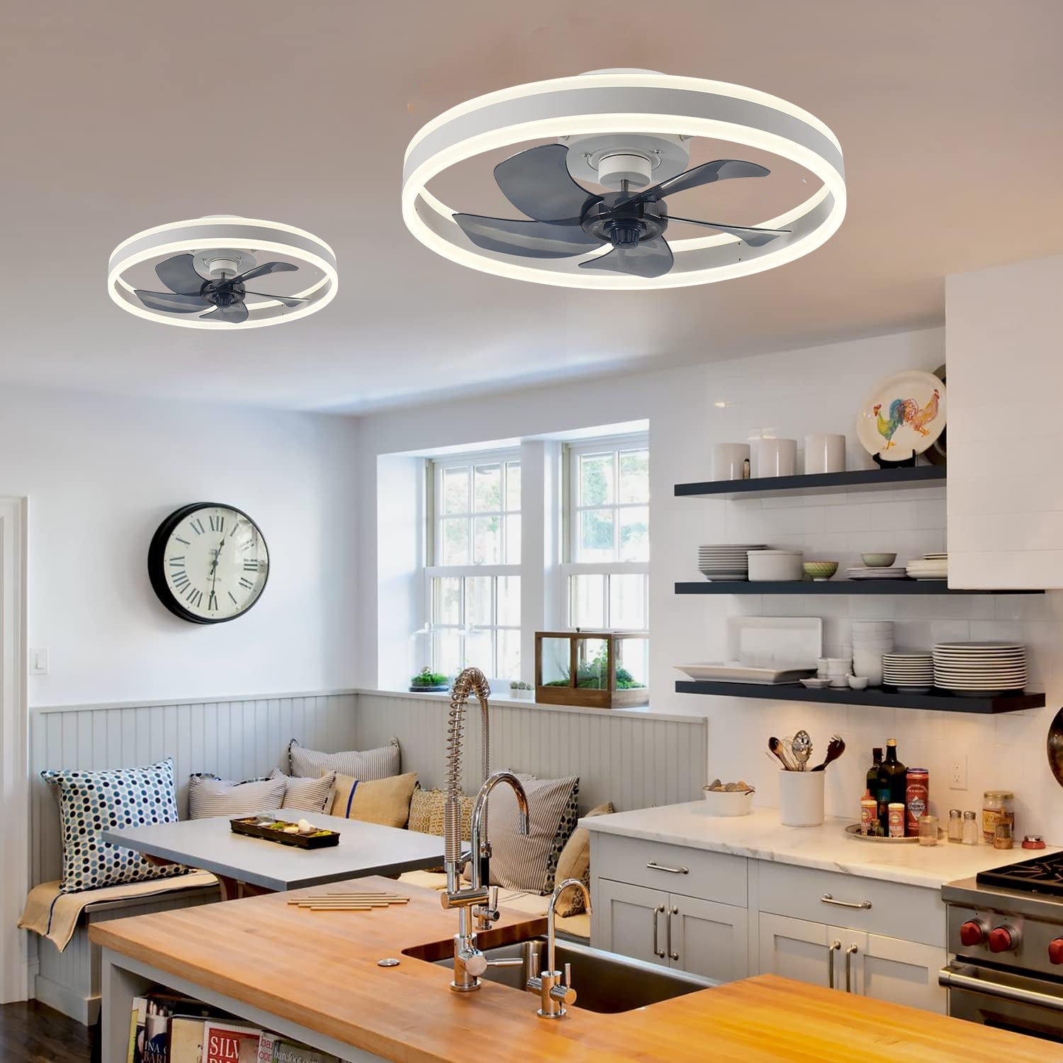 Roséane | Plafonnier Ventilateur LED – Confort Télécommandé