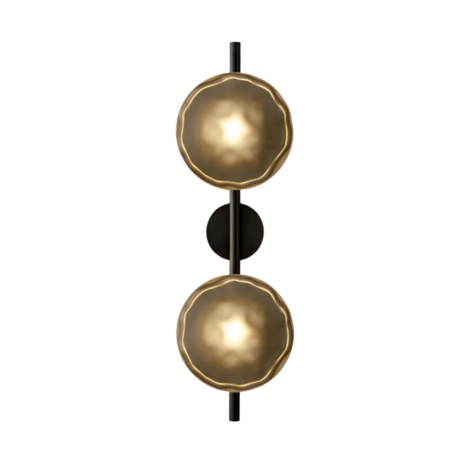 Veralis - Applique Murale Contemporaine Ambre 65cm Noir