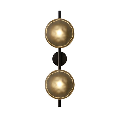 Veralis - Applique Murale Contemporaine Ambre 65cm Noir