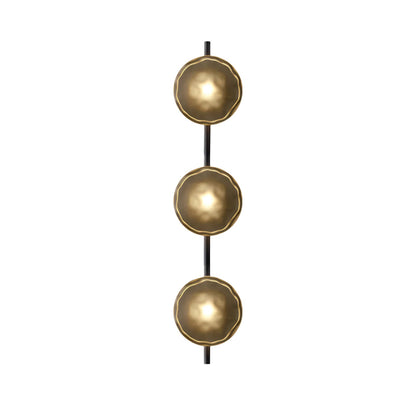 Veralis - Applique Murale Contemporaine Ambre 95cm Noir