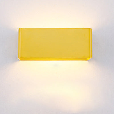 Walluxe - Applique Murale LED Compacte À Double Faisceau Jaune Lumière Chaude L20 X L10 X H8CM (7W)