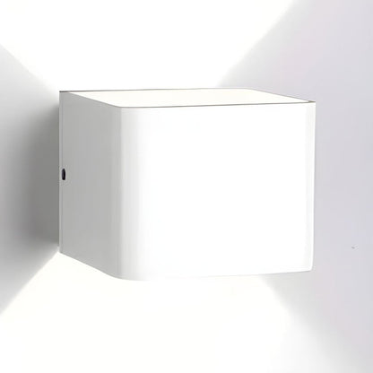 Walluxe - Applique Murale LED Compacte À Double Faisceau Blanc Lumière Froide L10 X H8CM (5W)