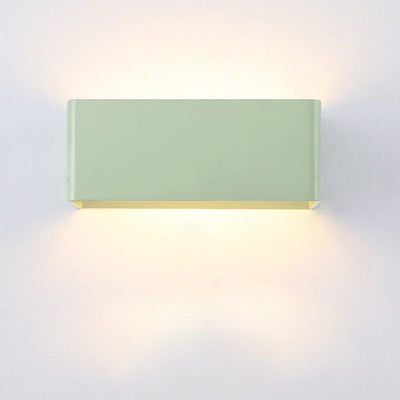 Walluxe - Applique Murale LED Compacte À Double Faisceau Vert Lumière Chaude L20 X L10 X H8CM (7W)