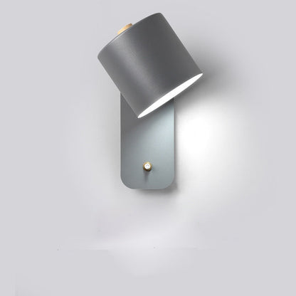 Waluxe - Applique Murale LED Avec Interrupteur Intégré Gris