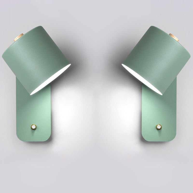 Waluxe - Applique Murale LED Avec Interrupteur Intégré 2 Vert