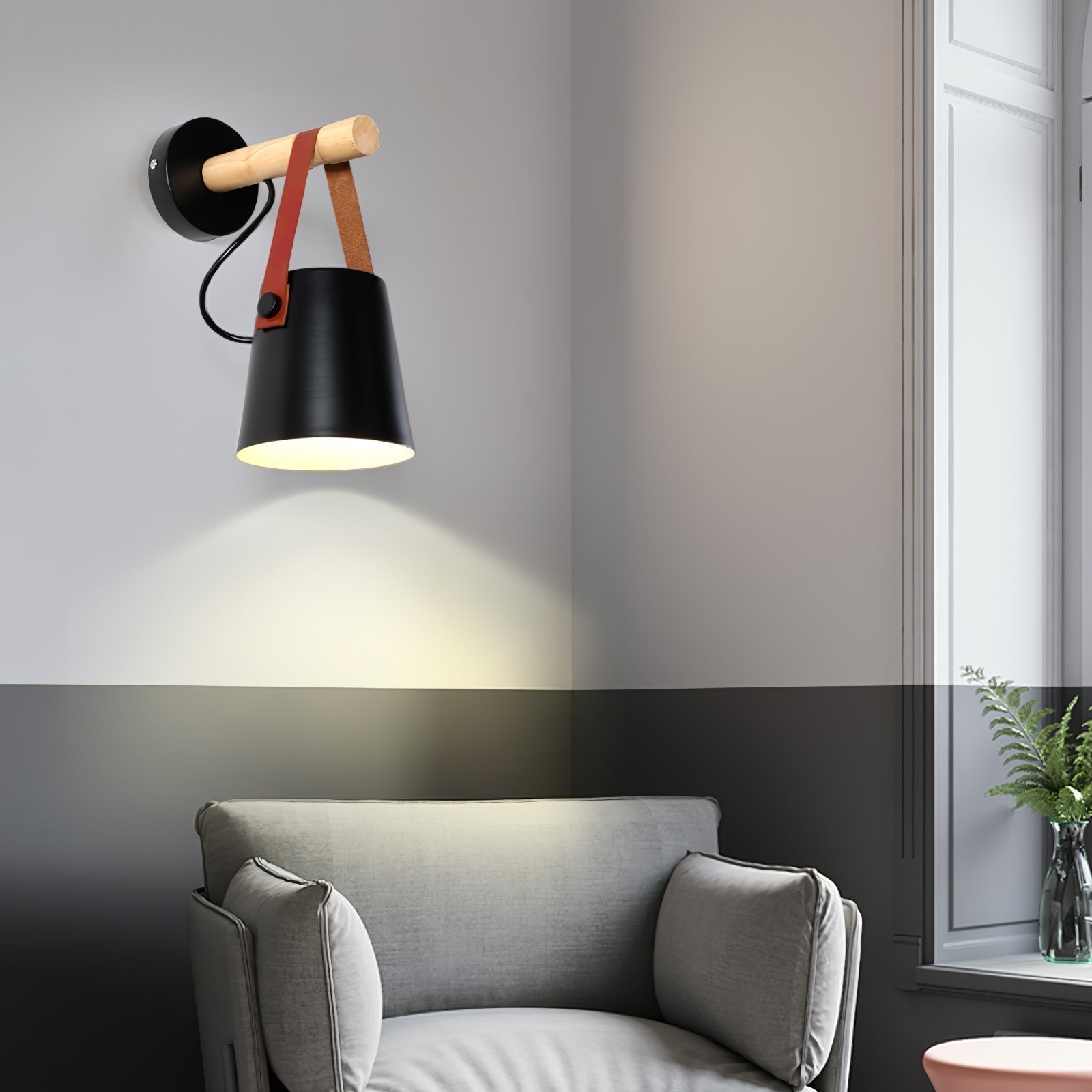 Lustora Applique Murale LED Bois – Élégance Naturelle et Moderne