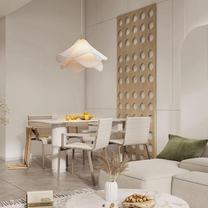 Alvéna | Suspension moderne avec lumière douce ajustable