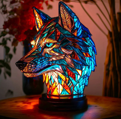 Amarélis | Lampe Artistique LED – Élégance Intemporelle & Ambiance Moderne Tête de loup