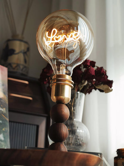 Amoréa | Lampe de Table – Globe transparent lueur élégante