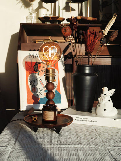 Amoréa | Lampe de Table – Globe transparent lueur élégante