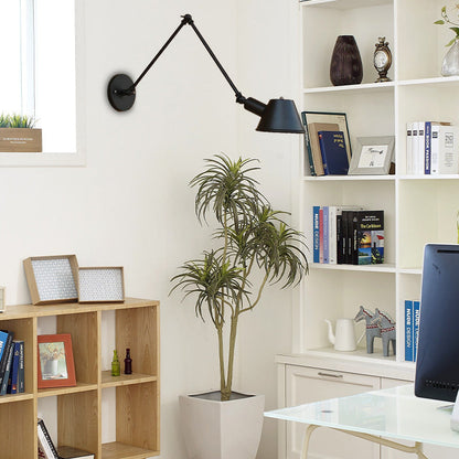 Auréflex | Applique Murale Vintage – Bras Articulé & Style Élégant Noir