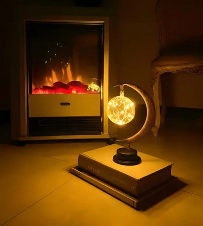 Auréna | Lampe de Table – Design Lunaire et Élégance Étoilée