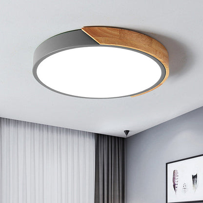 Aurévo | Plafonnier LED – Élégance Moderne et Détails en Bois