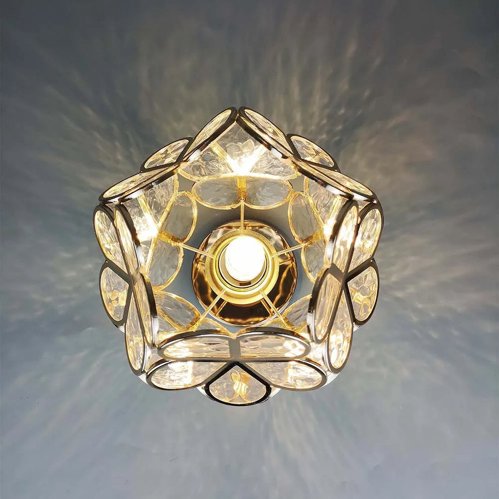 Aurivelle | Plafonnier en Verre – Élégance Unique et Lumière Douce