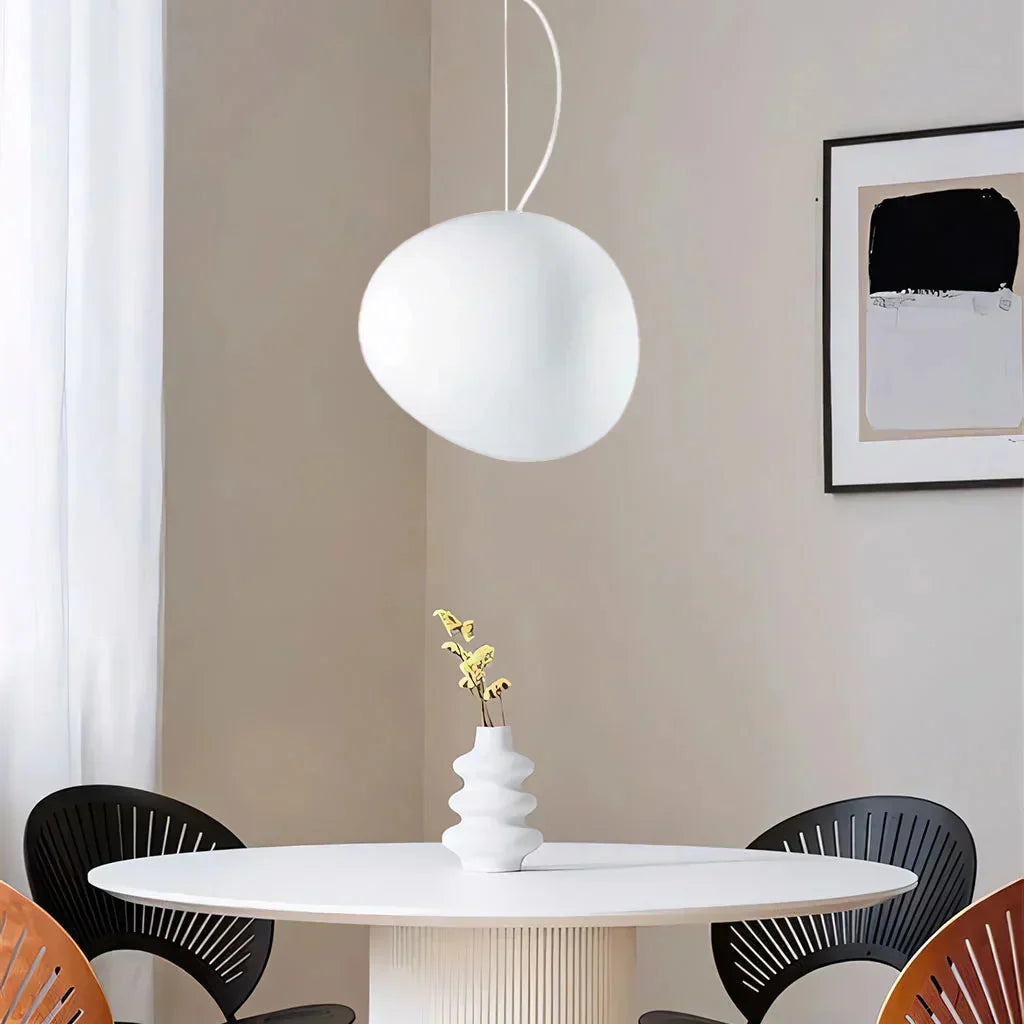 Galésia | Suspension Galet – Lumière Diffuse et Minimalisme
