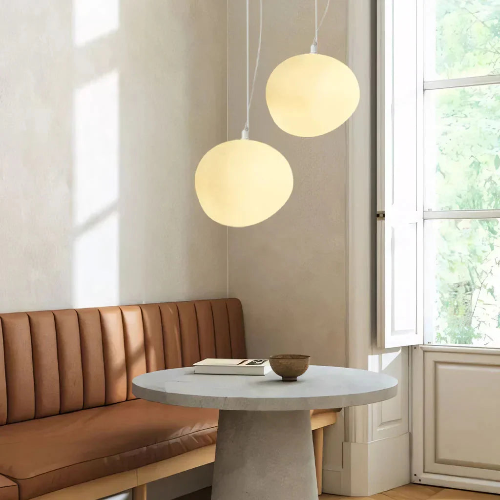 Galésia | Suspension Galet – Lumière Diffuse et Minimalisme