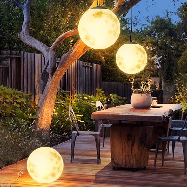 CelestiShine | Lampe LED Extérieure – Design Lunaire Élégant