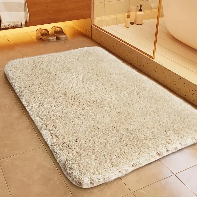 Comélia | Tapis de Bain Doux – Absorption Rapide et Confort Luxueux Beige