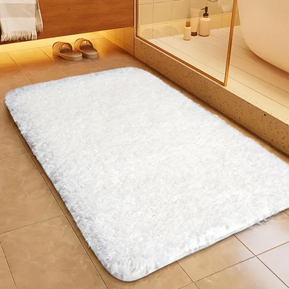 Comélia | Tapis de Bain Doux – Absorption Rapide et Confort Luxueux Blanc