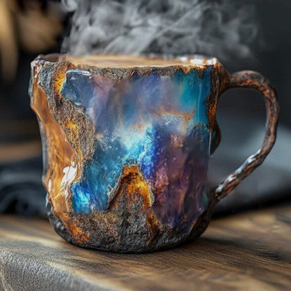Cristava | Mug en Cristal Minéral – Élégance Artisanale & Design Unique Minerai Bleu