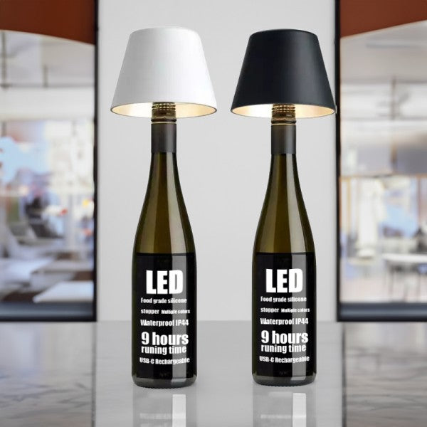 Vinélis | Lampe Bouteille – Élégance Moderne et Rechargeable
