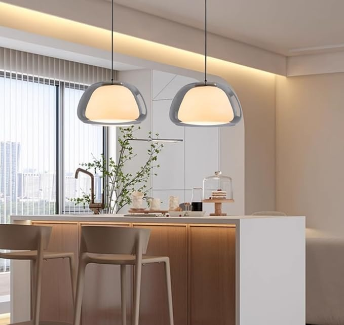 Opalys | Suspension Moderne – Éclairage Doux au Style Raffiné