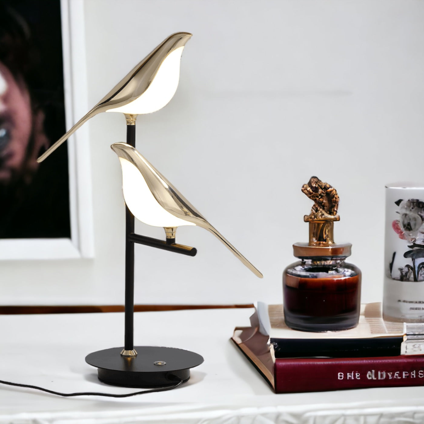 ÉclatAilé | Lampe Oiseau – Raffinement Moderne et Lumière Apaisante