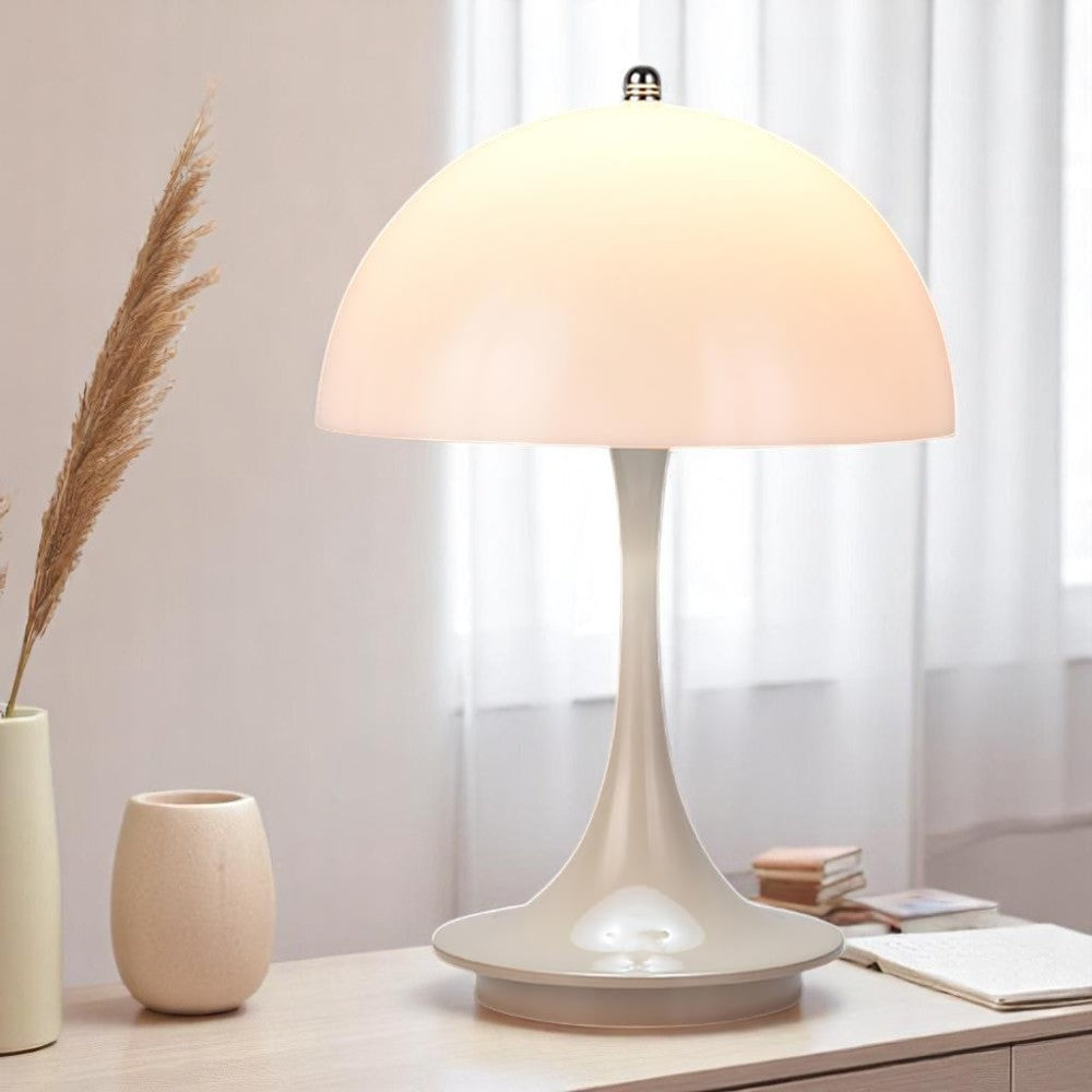 Élurea | Lampe Champignon LED Sans Fil – Design Scandinave Chaleureux et Élégant Gris