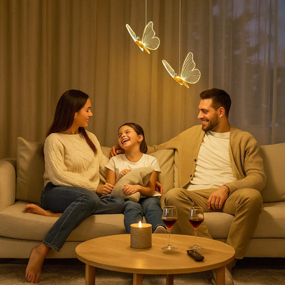 Élyara | Lampe de Plafond LED – Design Ailé Élégant et Lumière Chaleureuse