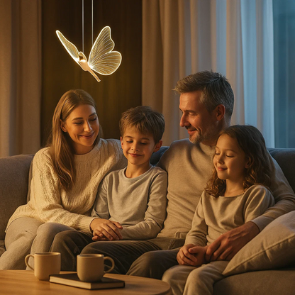 Élyara | Lampe de Plafond LED – Design Ailé Élégant et Lumière Chaleureuse