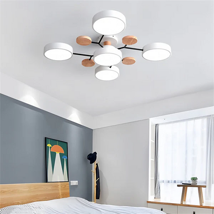 Élysia | Lustre de Plafond – Atmosphère Chaleureuse et Raffinée Blanc