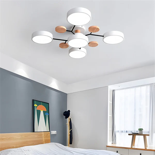Élysia | Lustre de Plafond – Atmosphère Chaleureuse et Raffinée Blanc