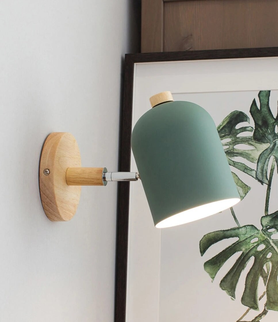 Élyvia | Applique Murale en Bois – Design Scandinave Élégant Avec ampoule