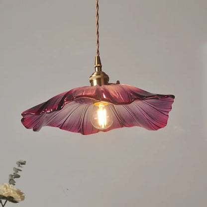 Éranthia | Lampe de Plafond Florale – Éclat Naturel et Ambiance Chaleureuse Violet