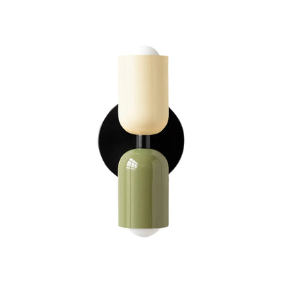 Éryssa | Applique Murale – Double Projection et Raffinement Moderne Blanc & Vert