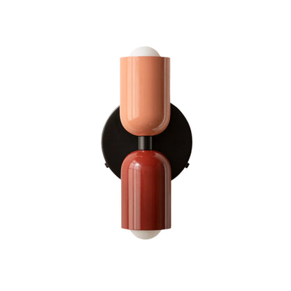 Éryssa | Applique Murale – Double Projection et Raffinement Moderne Rose & Rouge