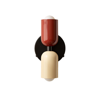 Éryssa | Applique Murale – Double Projection et Raffinement Moderne Rouge & Beige