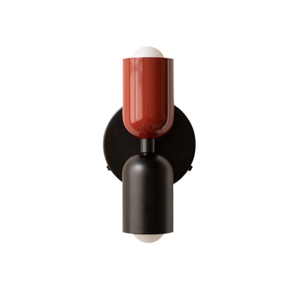 Éryssa | Applique Murale – Double Projection et Raffinement Moderne Rouge & Noir