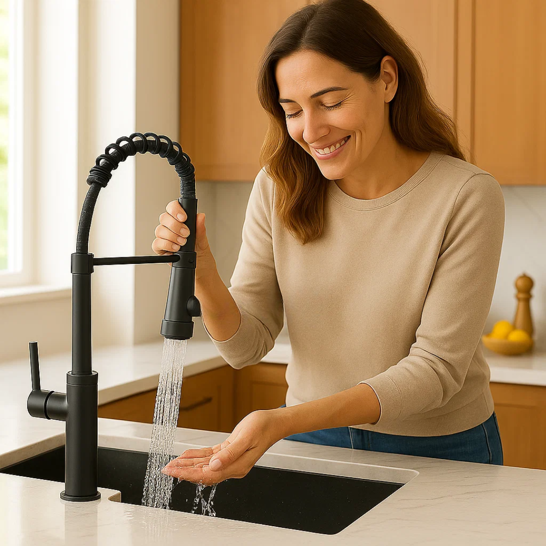 Évoque | Robinet de cuisine – Bec flexible et Installation Facile