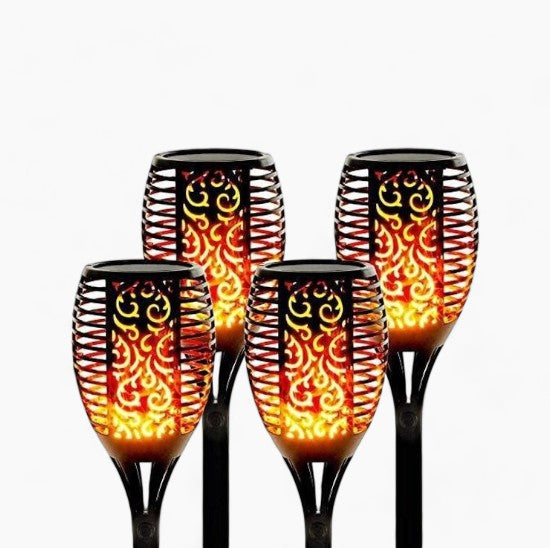 Fléora | Torches Solaires LED IP65 pour Jardin