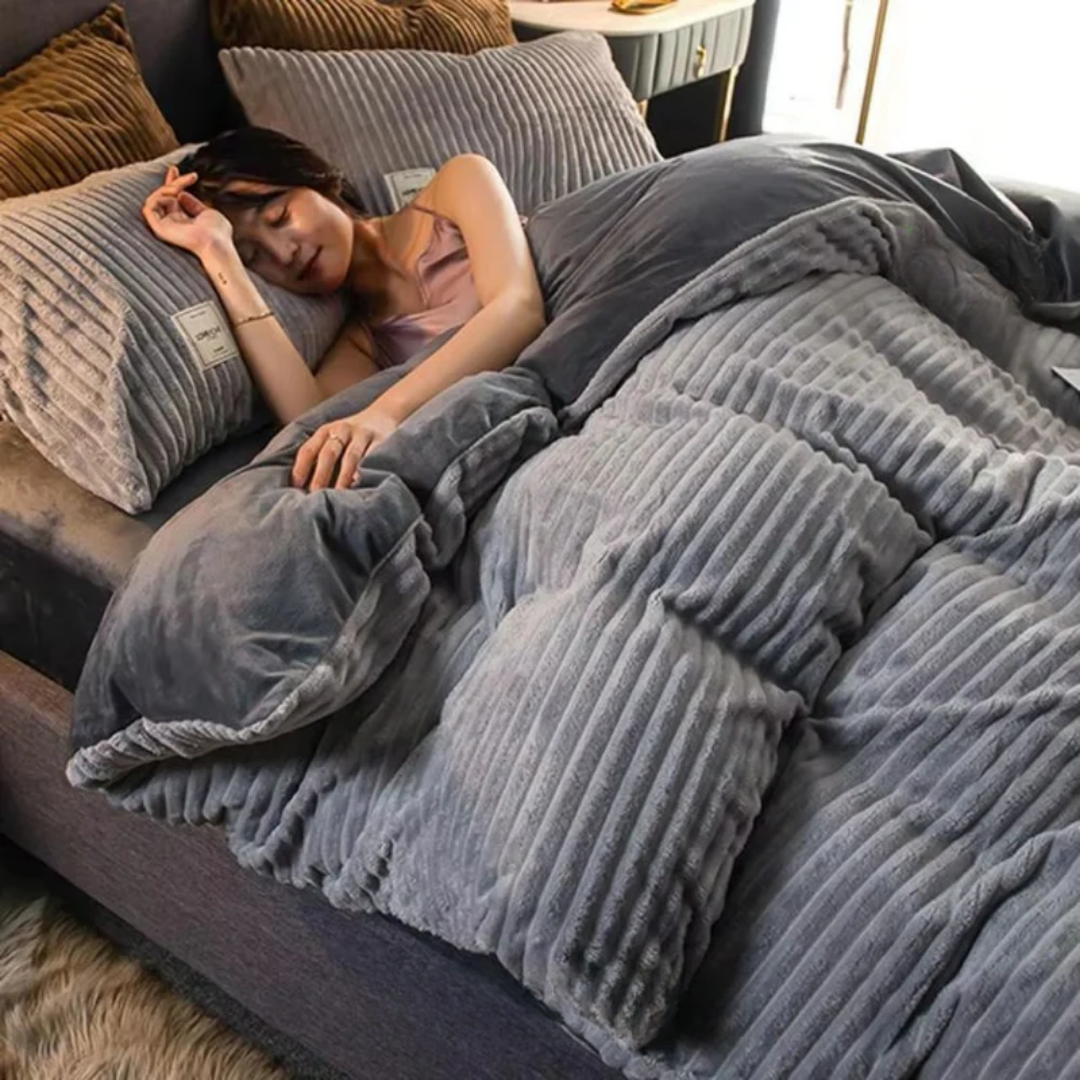 Fleurelia | Housse de Couverture – Chaleur Luxueuse en Velours Fleece