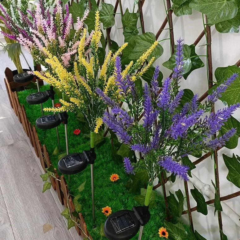 Florenya | Lampes Solaires LED Lavande – Éclairage de Jardin Étanche et Écoénergétique