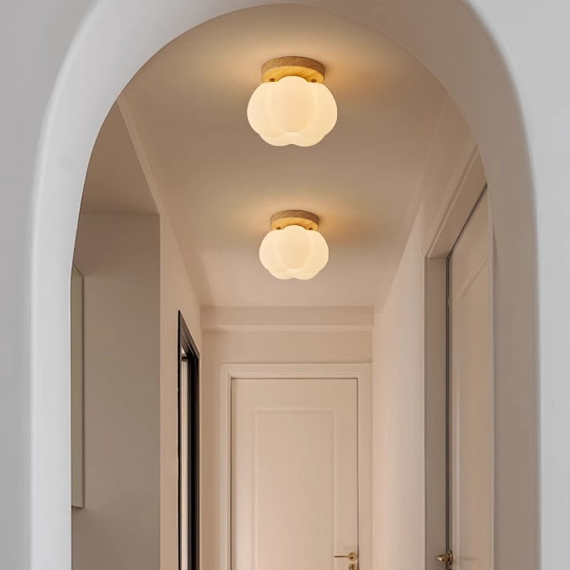 Élaria | Lustre Citrouille – Design Raffiné et Lumière Douce