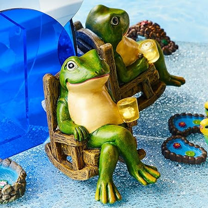 GardenFrog | Figurine Lumineuse de Jardin – Décoration Solaire Étanche