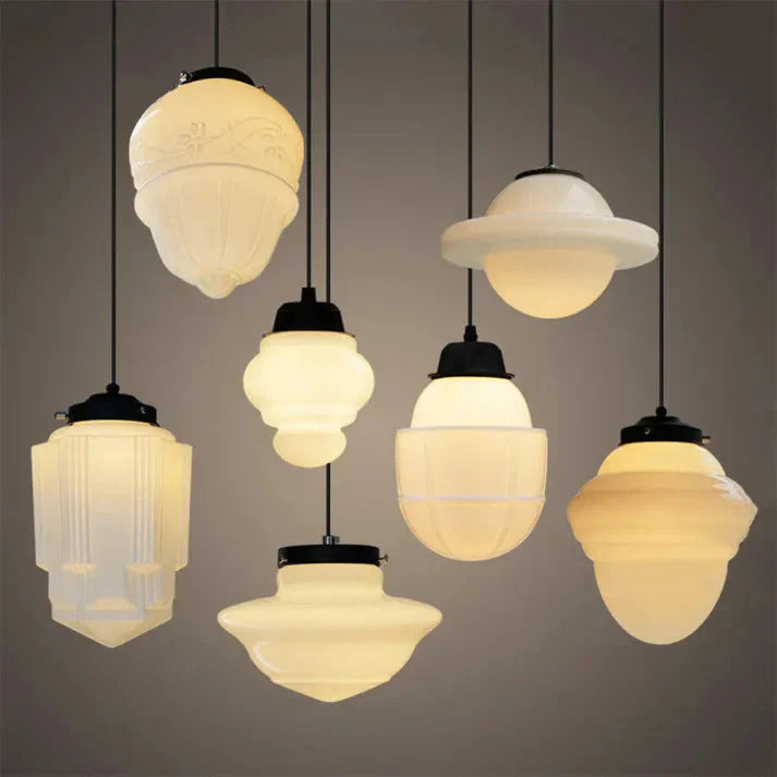 Prisméa | Suspension Géométrique – Lueur Vintage Chaleureuse