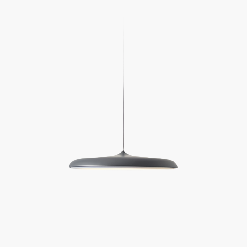 Haloria | Suspension Minimaliste – LED Intégrée Dia25cm Gris