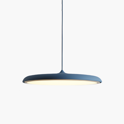 Haloria | Suspension Minimaliste – LED Intégrée Dia40cm Bleu