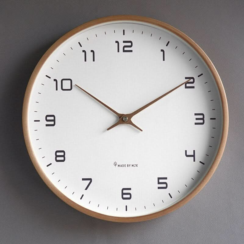 Nordivo - Horloge Murale Ronde Au Design Scandinave